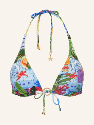 Seafolly Trójkątny Stanik Bikini La Boca blau