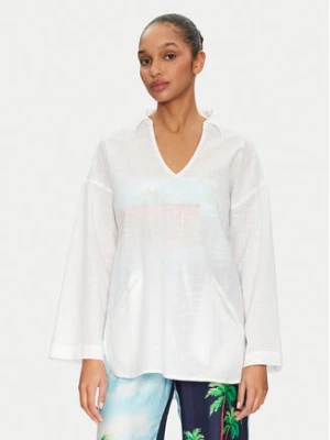 Seafolly Tunika Longline 55434-TO Biały Relaxed Fit
