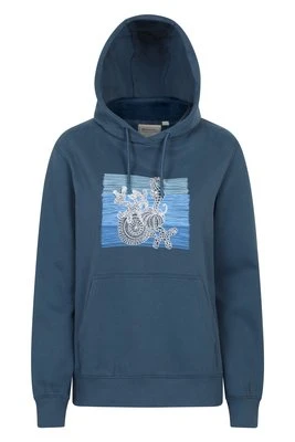 Seahorse damska bluza z kapturem z nadrukiem - Navy Mountain Warehouse