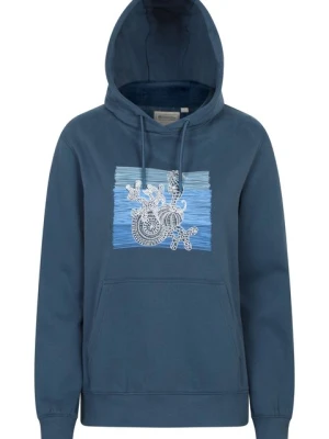 Seahorse damska bluza z kapturem z nadrukiem - Navy Mountain Warehouse