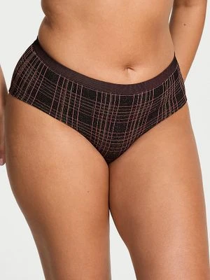 Seamless Majtki bezszwowe Shimmer Plaid Hiphugger Victoria's Secret