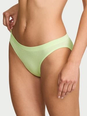 Seamless Majtki Seamless Sheer Rib Bikini Victoria's Secret Zielony