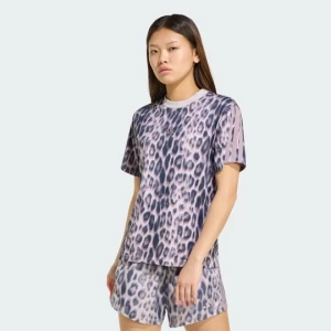 Seasonal Essentials Leopard Print T-Shirt with 3-Stripes Adidas