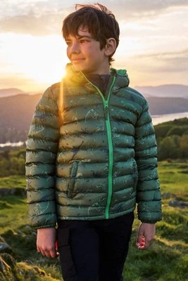 Seasons ocieplana dziecięca kurtka z nadrukiem - Green Mountain Warehouse