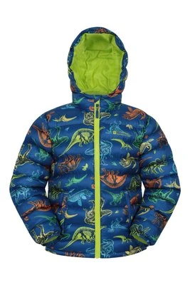 Seasons ocieplana dziecięca kurtka z nadrukiem - Teal Mountain Warehouse