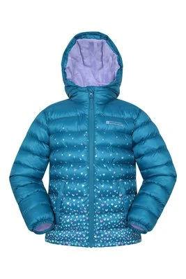 Seasons ocieplana dziecięca kurtka z nadrukiem - Teal Mountain Warehouse
