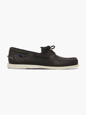 Sebago mokasyny skórzane Docksides Portland męskie kolor brązowy 7000H00-BLUE.NAVY