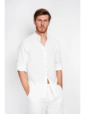 Secret du Lin Lniana koszula w kolorze białym rozmiar: 46