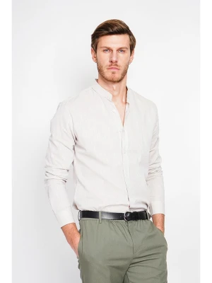 Secret du Lin Lniana koszula w kolorze kremowym rozmiar: 44