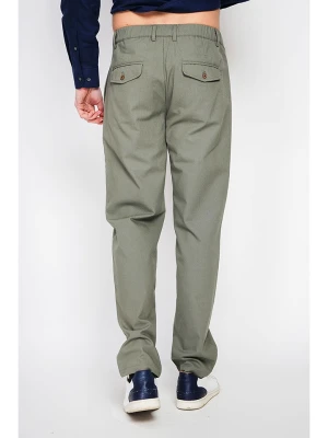 Secret du Lin Spodnie w kolorze khaki rozmiar: 54
