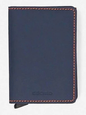 Secrid portfel kolor granatowy Portfel Secrid Slimwallet Matte SM-Nightblue & Orange