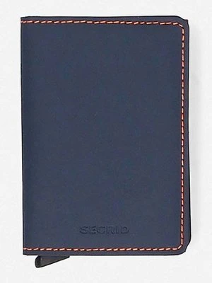 Secrid portfel kolor granatowy Portfel Secrid Slimwallet Matte SM-Nightblue & Orange