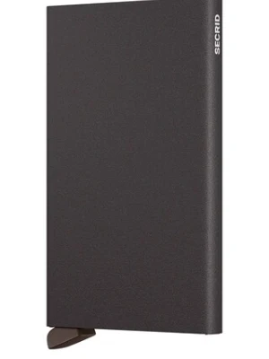 Secrid portfel Powder Black kolor brązowy