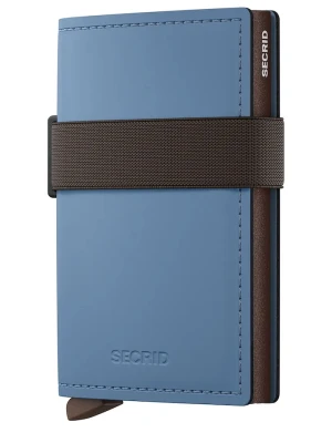 Secrid portfel RFID skórzany MATTE niebieski