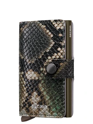 Secrid portfel RFID skórzany SERPENT zielony