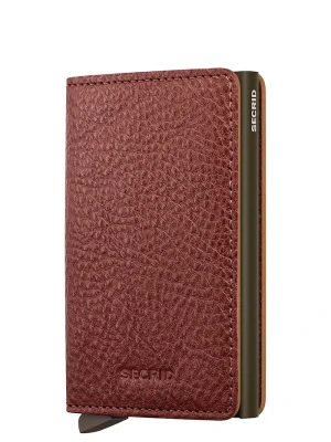 Secrid portfel RFID skórzany VEGETABLE TANNED brązowy