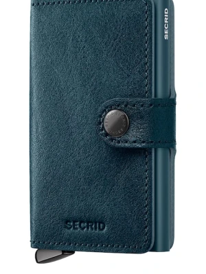 Secrid portfel skórzany BASCO kolor niebieski