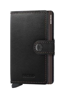 Secrid portfel skórzany Black & Brown kolor czarny