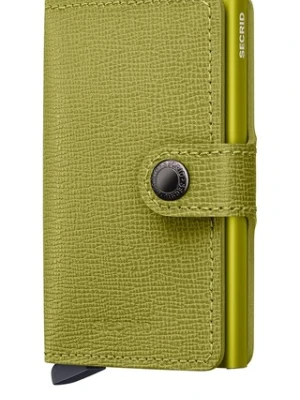 Secrid portfel skórzany CRISPLE kolor zielony