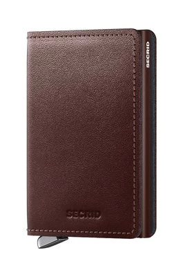 Secrid portfel skórzany kolor brązowy SDu-Dark Brown