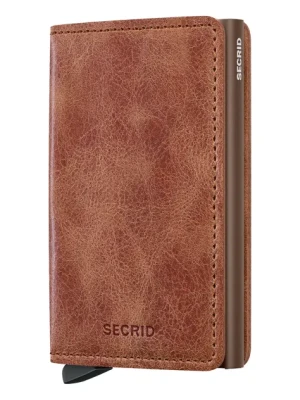 Secrid portfel skórzany kolor brązowy SV-Cognac-Brown