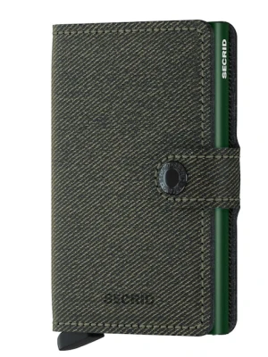 Secrid Portfel skórzany męski kolor zielony MTw.Green-GREEN