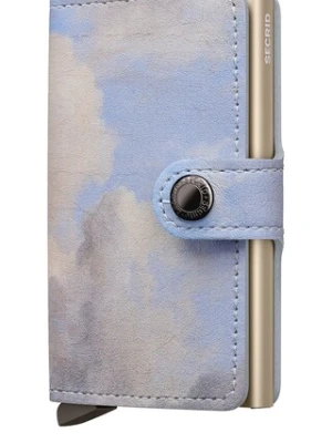 Secrid portfel skórzany Miniwallet Art Almond Blossom kolor niebieski