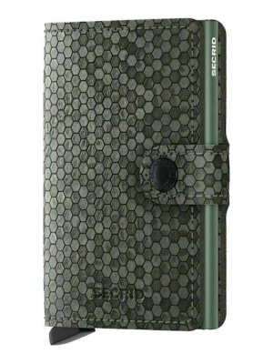 Secrid portfel skórzany Miniwallet Hexagon Green