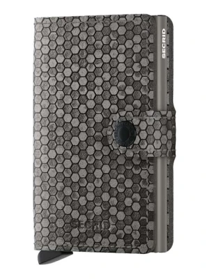 Secrid portfel skórzany Miniwallet Hexagon Grey