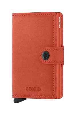 Secrid portfel skórzany Miniwallet Original Orange kolor pomarańczowy