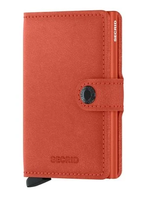 Secrid portfel skórzany Miniwallet Original Orange kolor pomarańczowy