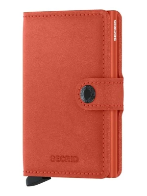 Secrid portfel skórzany Miniwallet Original Orange kolor pomarańczowy