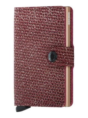 Secrid portfel skórzany Miniwallet Sparkle Red kolor czerwony