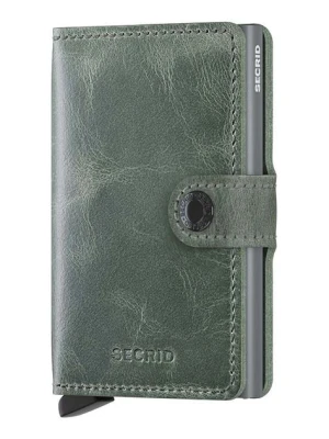 Secrid portfel skórzany Miniwallet Vintage Sage kolor zielony