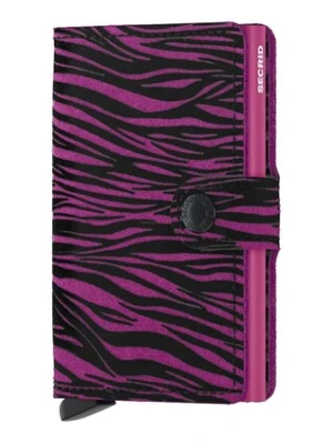 Secrid portfel skórzany Miniwallet Zebra Fuchsia