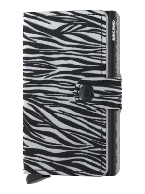 Secrid portfel skórzany Miniwallet Zebra Light Grey