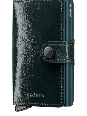 Secrid portfel skórzany NAPLAK kolor zielony