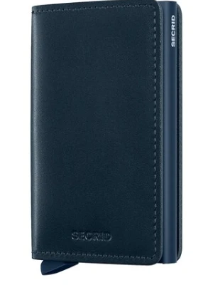 Secrid portfel skórzany ORIGINAL kolor granatowy