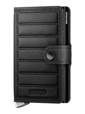 Secrid portfel skórzany Premium Twinwallet Emboss Lines kolor czarny TEI.BLACK