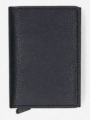 Secrid portfel skórzany Slimwallet Crisple kolor czarny Slimwallet Crisple SC-BLACK SC.BLACK-BLACK