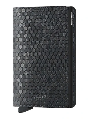 Secrid portfel skórzany Slimwallet Hexagon Black