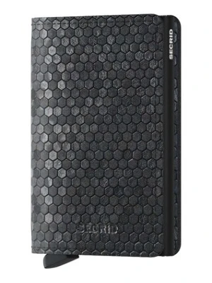 Secrid portfel skórzany Slimwallet Hexagon Black