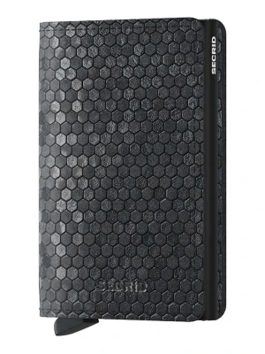 Secrid portfel skórzany Slimwallet Hexagon Black