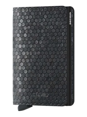 Secrid portfel skórzany Slimwallet Hexagon Black kolor czarny