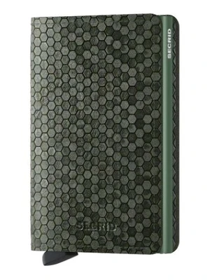 Secrid portfel skórzany Slimwallet Hexagon Green