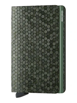 Secrid portfel skórzany Slimwallet Hexagon Green