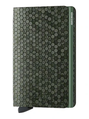 Secrid portfel skórzany Slimwallet Hexagon Green