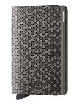 Secrid portfel skórzany Slimwallet Hexagon Grey