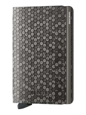 Secrid portfel skórzany Slimwallet Hexagon Grey