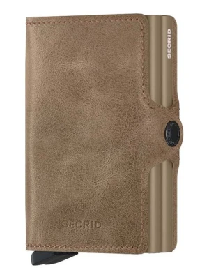 Secrid portfel skórzany Twinwallet Vintage Taupe kolor beżowy